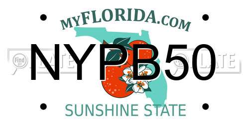 NYPB50 Florida License Plate