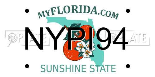 NYPI94 Florida License Plate