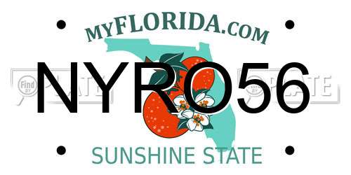 NYRO56 Florida License Plate