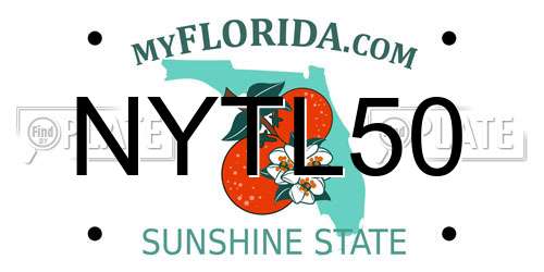 NYTL50 Florida License Plate