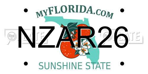 NZAR26 Florida License Plate