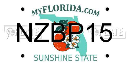 NZBP15 Florida License Plate