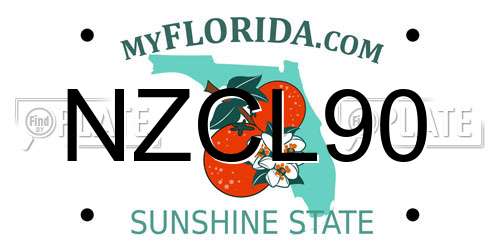 NZCL90 Florida License Plate
