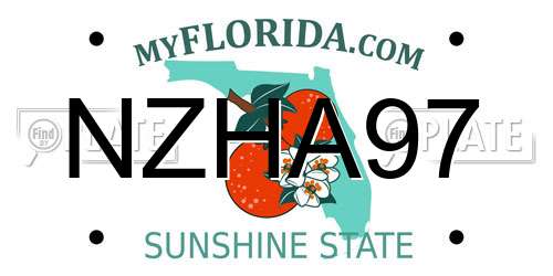NZHA97 Florida License Plate
