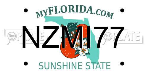NZMI77 Florida License Plate