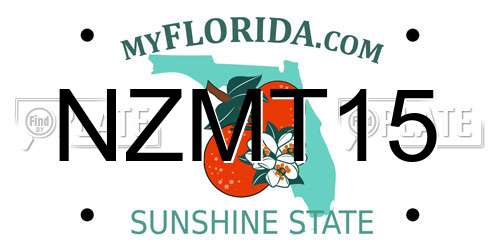 NZMT15 Florida License Plate