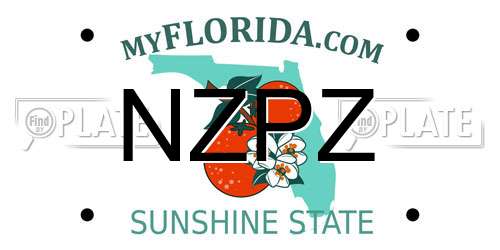 NZPZ Florida License Plate
