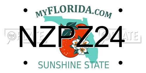 NZPZ24 Florida License Plate