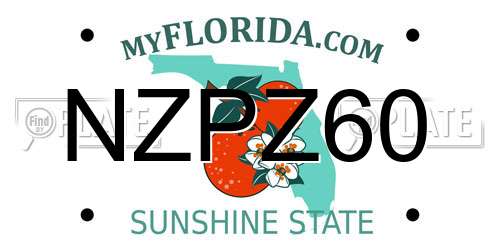 NZPZ60 Florida License Plate