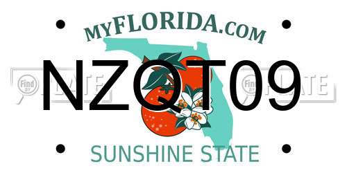 NZQT09 Florida License Plate