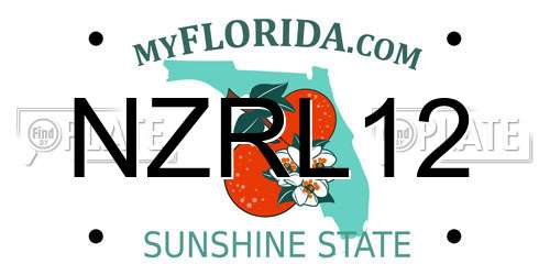 NZRL12 Florida License Plate