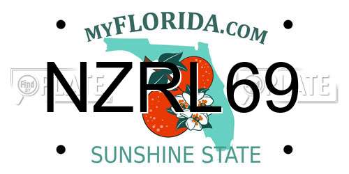 NZRL69 Florida License Plate