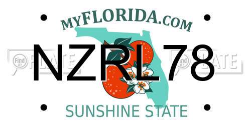 NZRL78 Florida License Plate