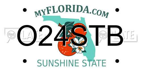 O24STB Florida License Plate