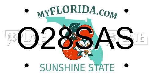 O28SAS Florida License Plate