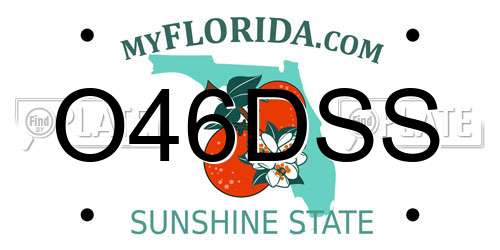 O46DSS Florida License Plate