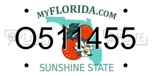 O511455 Florida License Plate