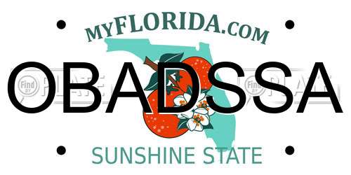 OBADSSA Florida License Plate