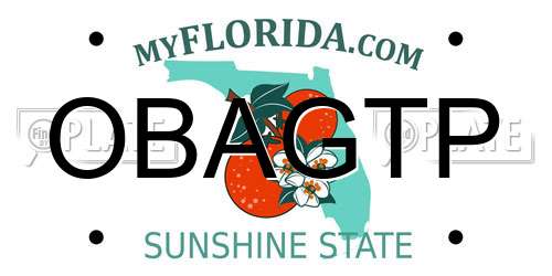 OBAGTP Florida License Plate