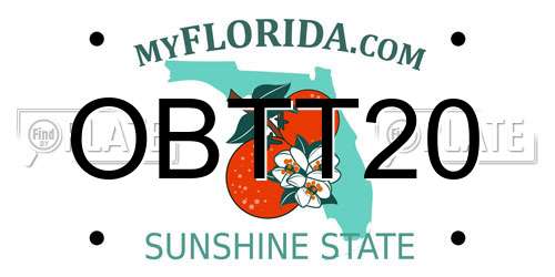 OBTT20 Florida License Plate