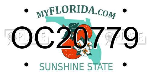 OC20779 Florida License Plate