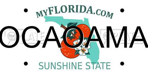 OCAOAMA Florida License Plate