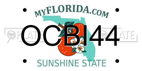 OCBI44 Florida License Plate
