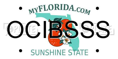 OCIBSSS Florida License Plate