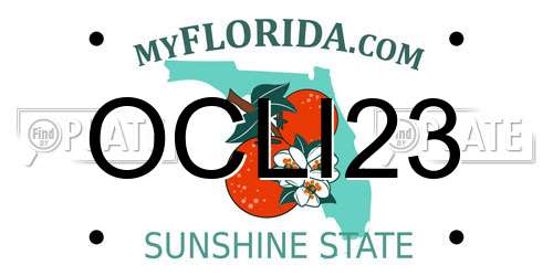 OCLI23 Florida License Plate