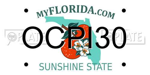 OCPI30 Florida License Plate