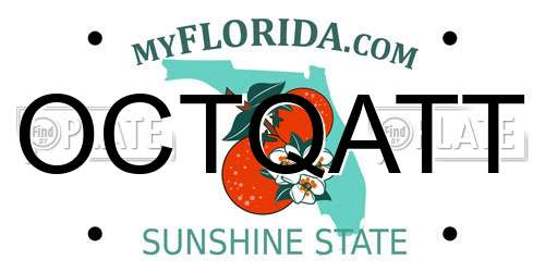 OCTQATT Florida License Plate