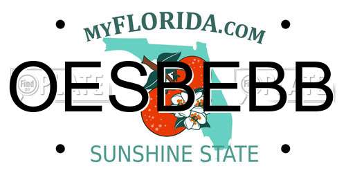 OESBEBB Florida License Plate