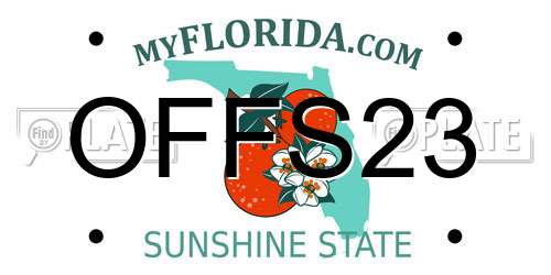OFFS23 Florida License Plate