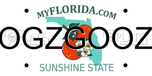 OGZGOOZ Florida License Plate