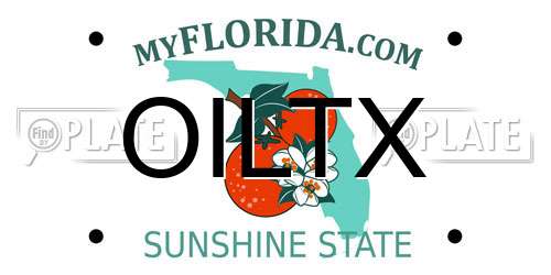 OILTX Florida License Plate