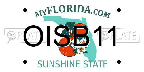 OISB11 Florida License Plate