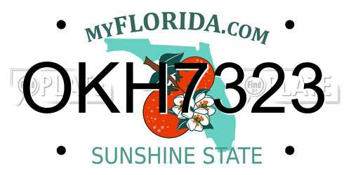OKH7323 Florida License Plate