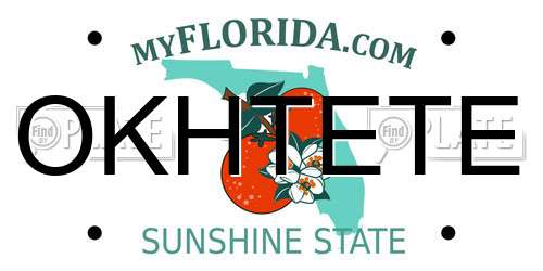 OKHTETE Florida License Plate