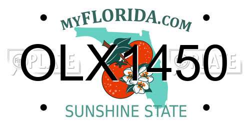 OLX1450 Florida License Plate