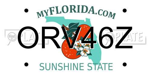 ORV46Z Florida License Plate