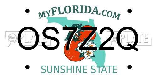 OS7Z2Q Florida License Plate