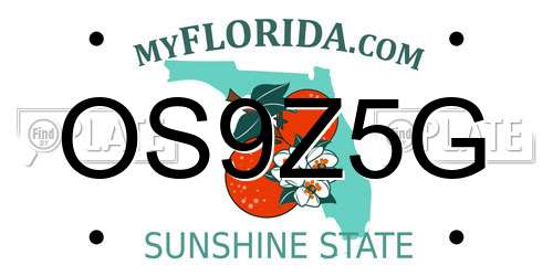 OS9Z5G Florida License Plate