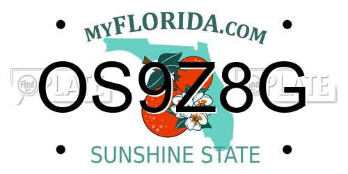 OS9Z8G Florida License Plate