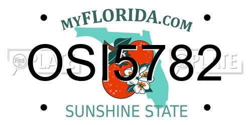 OSI5782 Florida License Plate