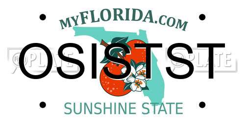 OSISTST Florida License Plate