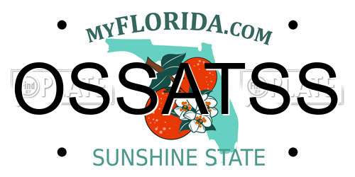 OSSATSS Florida License Plate