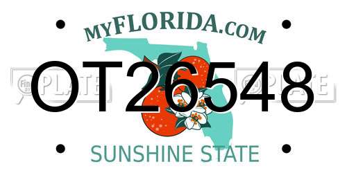 OT26548 Florida License Plate
