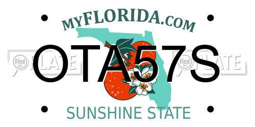 OTA57S Florida License Plate