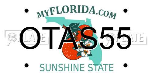 OTAS55 Florida License Plate
