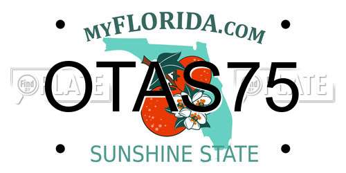 OTAS75 Florida License Plate